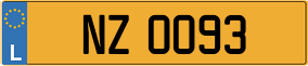 Trailer License Plate